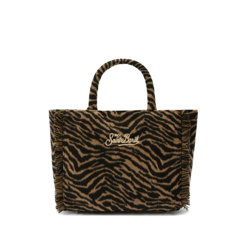 MC2 SAINT BARTH VANITY MINI FELT N-SMALL BAG WITH STRAP-ZEBRA 1118 EMB