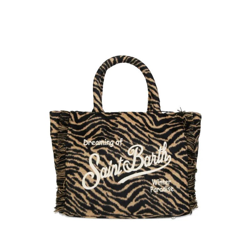 MC2 SAINT BARTH VANITY MINI FELT N-SMALL BAG WITH STRAP-ZEBRA 1118 EMB