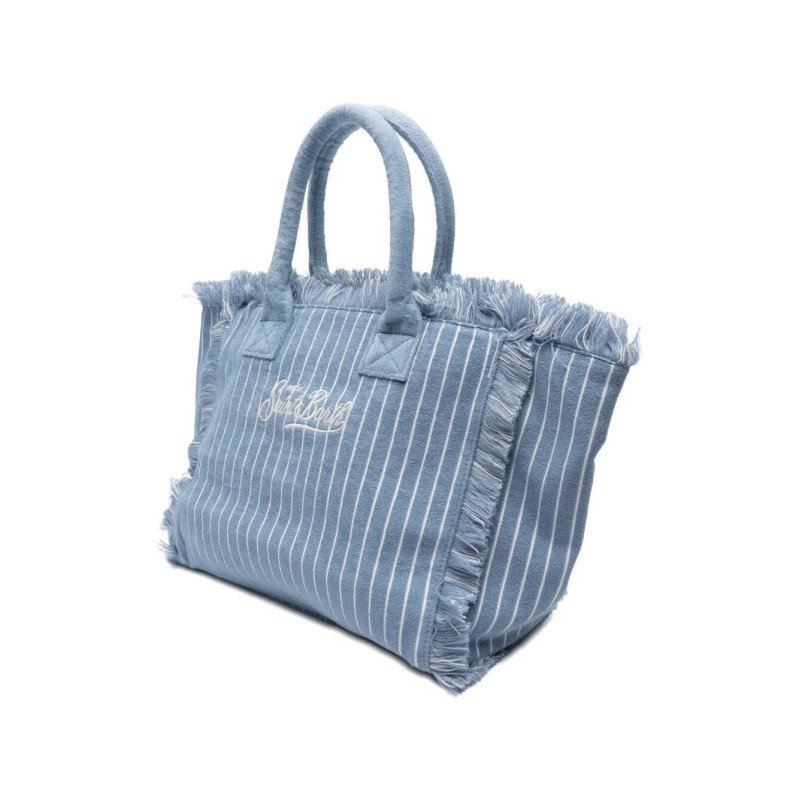 MC2 SAINT BARTH VANITY SPONGE-SHOULDER BAG-TERRY EMBOSSED STRIPES TINY V 36 EMB