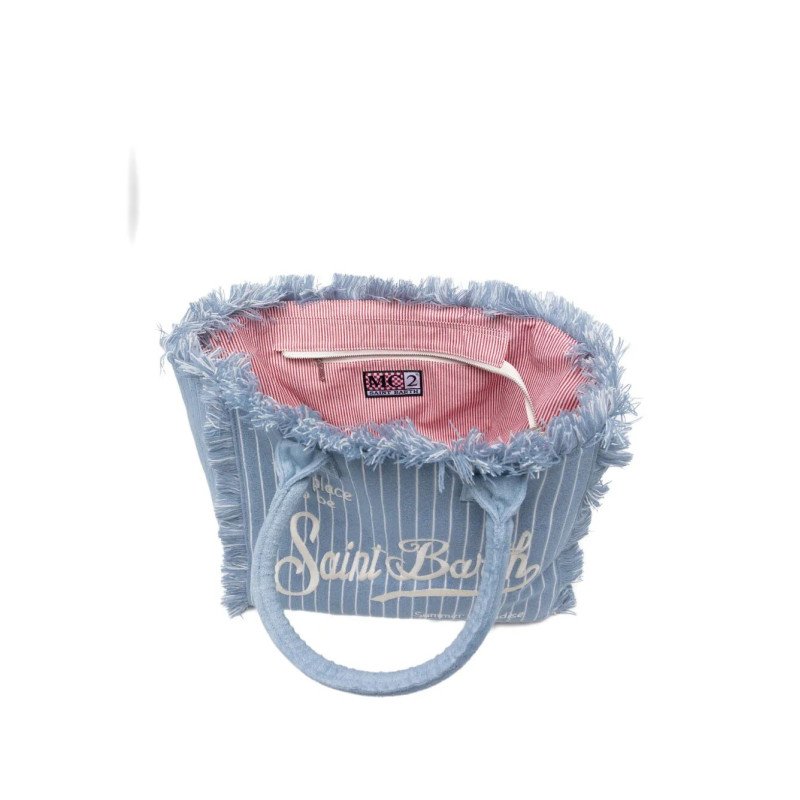 MC2 SAINT BARTH VANITY SPONGE-SHOULDER BAG-TERRY EMBOSSED STRIPES TINY V 36 EMB