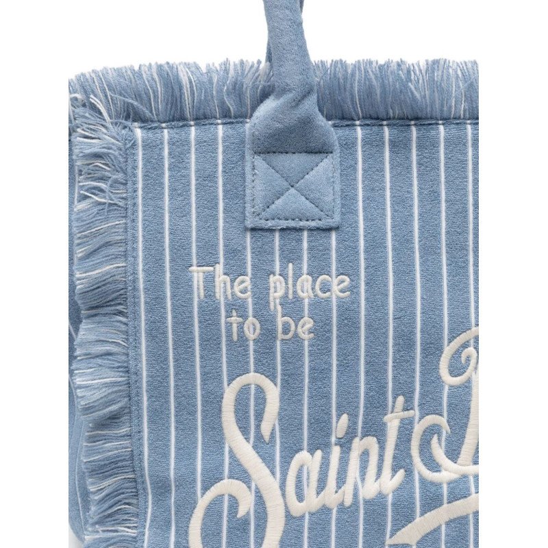 MC2 SAINT BARTH VANITY SPONGE-SHOULDER BAG-TERRY EMBOSSED STRIPES TINY V 36 EMB
