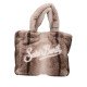 MC2 SAINT BARTH VANITY SOFT FUR-SHOULDER BAG-FERRET 15M EMB
