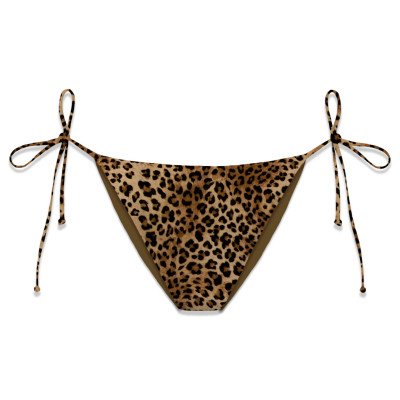 MC2 SAINT BARTH VIRGO-NORMAL COVERAGE BOTTOM WITH SELF- TIE FASTENINGS-SAND LEOPARD 19