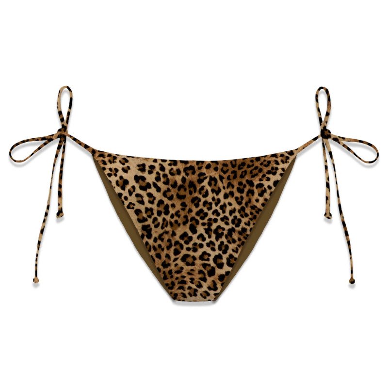 MC2 SAINT BARTH VIRGO-NORMAL COVERAGE BOTTOM WITH SELF- TIE FASTENINGS-SAND LEOPARD 19