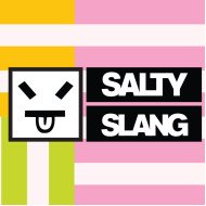 SALTY SLANG STRIPE LOGO TOWEL