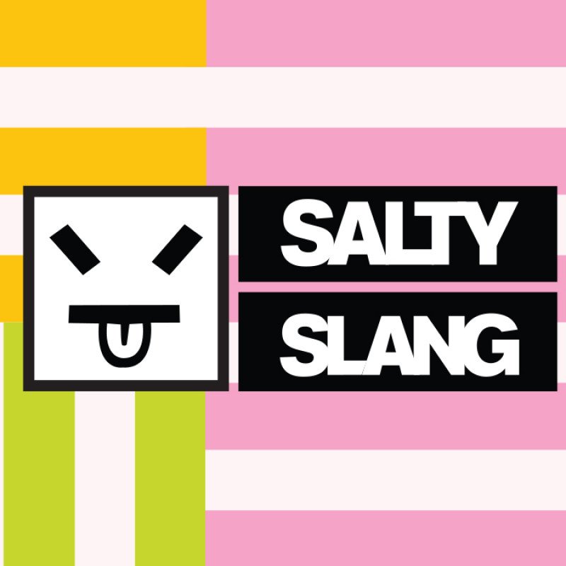 SALTY SLANG STRIPE LOGO TOWEL