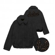 MC2 SAINT BARTH JEANNE TEDDY-WOMAN JACKET-SB CLASSIC LEO 00 PATCH