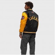 NBA PRIMETIME HEAVYWEIGHT SATIN JACKET VINTAGE LOGO - LOS ANGELES LAKERS