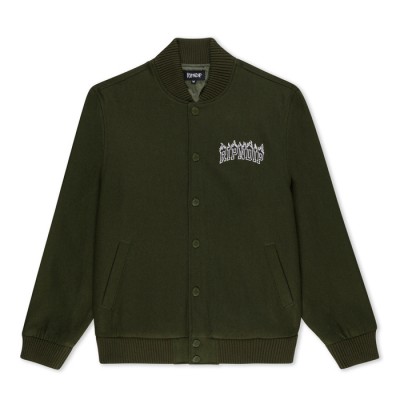 RIP N DIP FIRE SPIRIT VARSITY JACKET RIP N DIP FIRE SPIRIT VARSITY JACKET