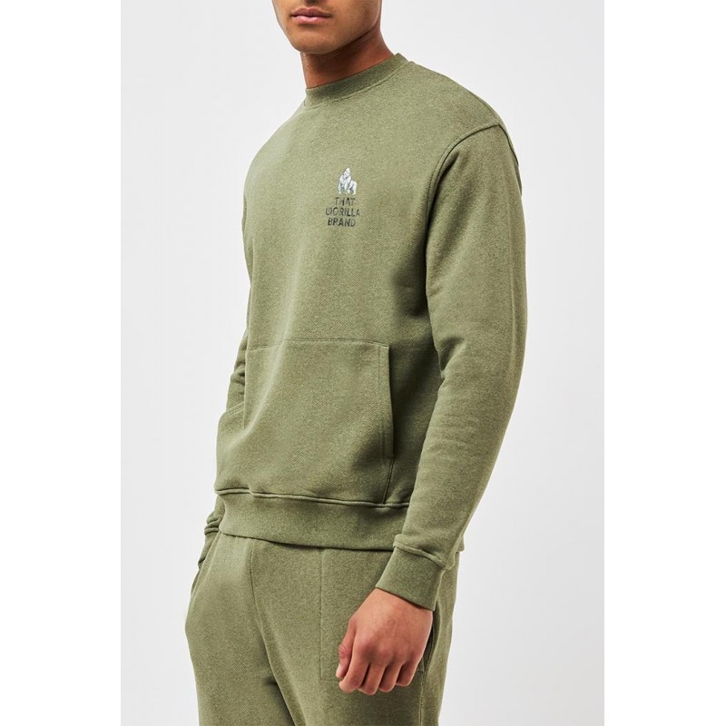 THAT GORILLA BRAND GAHINGA WATERCOLOUR LOGO POCKET KANGA SWEATS
