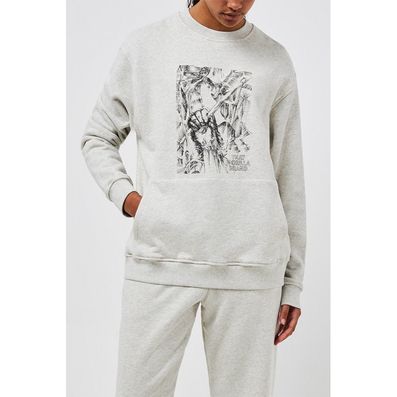 THAT GORILLA BRAND GAHINGA GORILLA HAND ETCHING KANGA SWEATSHIR