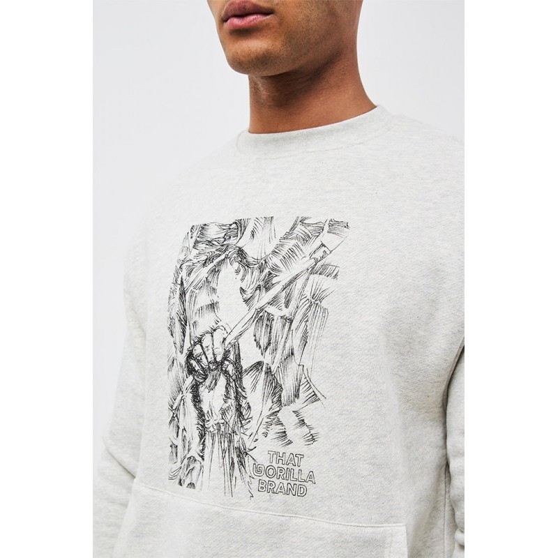 THAT GORILLA BRAND GAHINGA GORILLA HAND ETCHING KANGA SWEATSHIR