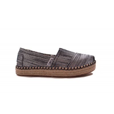 TOMS ΠΑΠΟΥΤΣΙ ΠΑΙΔΙΚΟ BLACK SLUBBY LUREX YT PLATAR ESP 10009788 TOMS ΠΑΠΟΥΤΣΙ ΠΑΙΔΙΚΟ BLACK SLUBBY LUREX YT PLATAR ESP 10009788