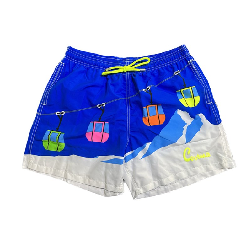 MC2 SAINT BARTH GUSTAVIA PLACED PRINT PLACED PRINT CLASSIC SWIM SHORT