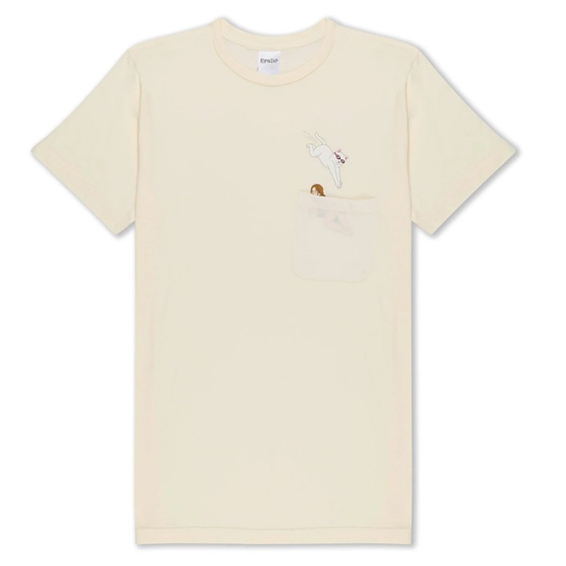 RIP N DIP JUMPIN IN POCKET TEE (NATURAL)