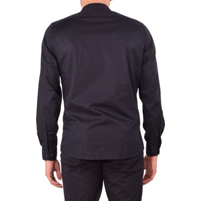 SHAIKKO ΠΟΥΚΑΜΙΣΟ BLACK STRETCH SK07M2SH001-243D SHAIKKO ΠΟΥΚΑΜΙΣΟ BLACK STRETCH SK07M2SH001-243D