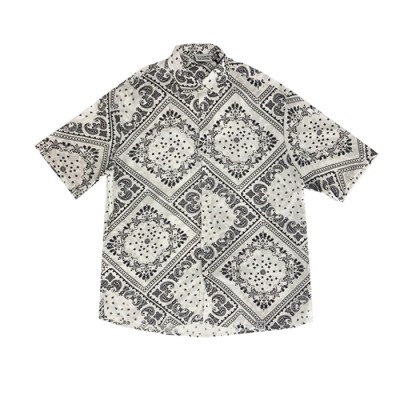 SALTY SLANG HAWAI SHIRT  LACHOURI BLACK&WHITE SALTY SLANG HAWAI SHIRT  LACHOURI BLACK&WHITE