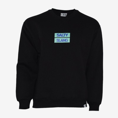 SALTY SLANG BOX WORD LOGO CREW SALTY SLANG BOX WORD LOGO CREW