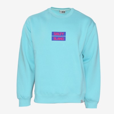 SALTY SLANG BOX WORD LOGO CREW SALTY SLANG BOX WORD LOGO CREW