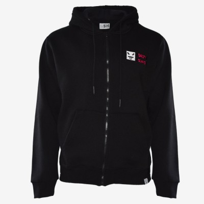 SALTY SLANG BASIC LOGO EMBROIDERY ZIP HOODIE SALTY SLANG BASIC LOGO EMBROIDERY ZIP HOODIE