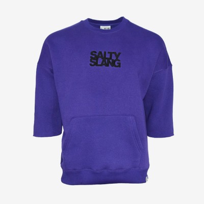 SALTY SLANG WORD LOGO EMBROIDERY CROP SALTY SLANG WORD LOGO EMBROIDERY CROP